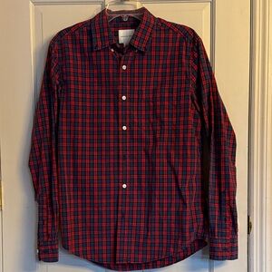 American Eagle Outfitters Red and Blue Checkered Shirt